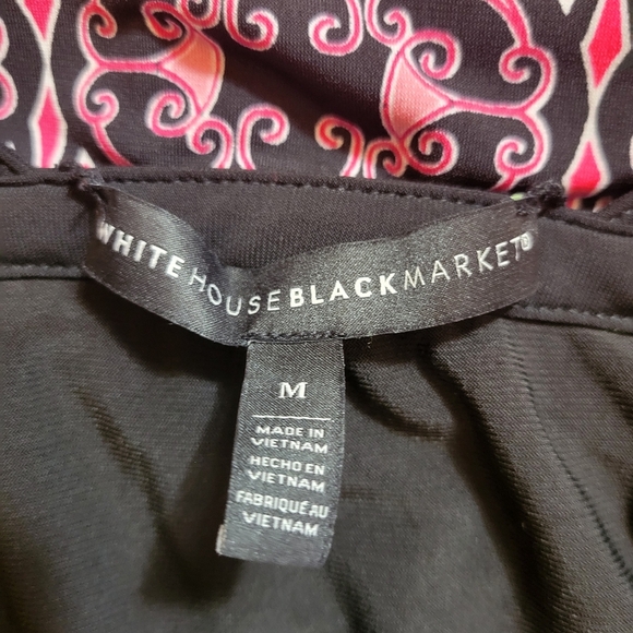 WHBM Pink & Black Jersey Knit Tunic Dress Size Medium - Picture 5 of 5